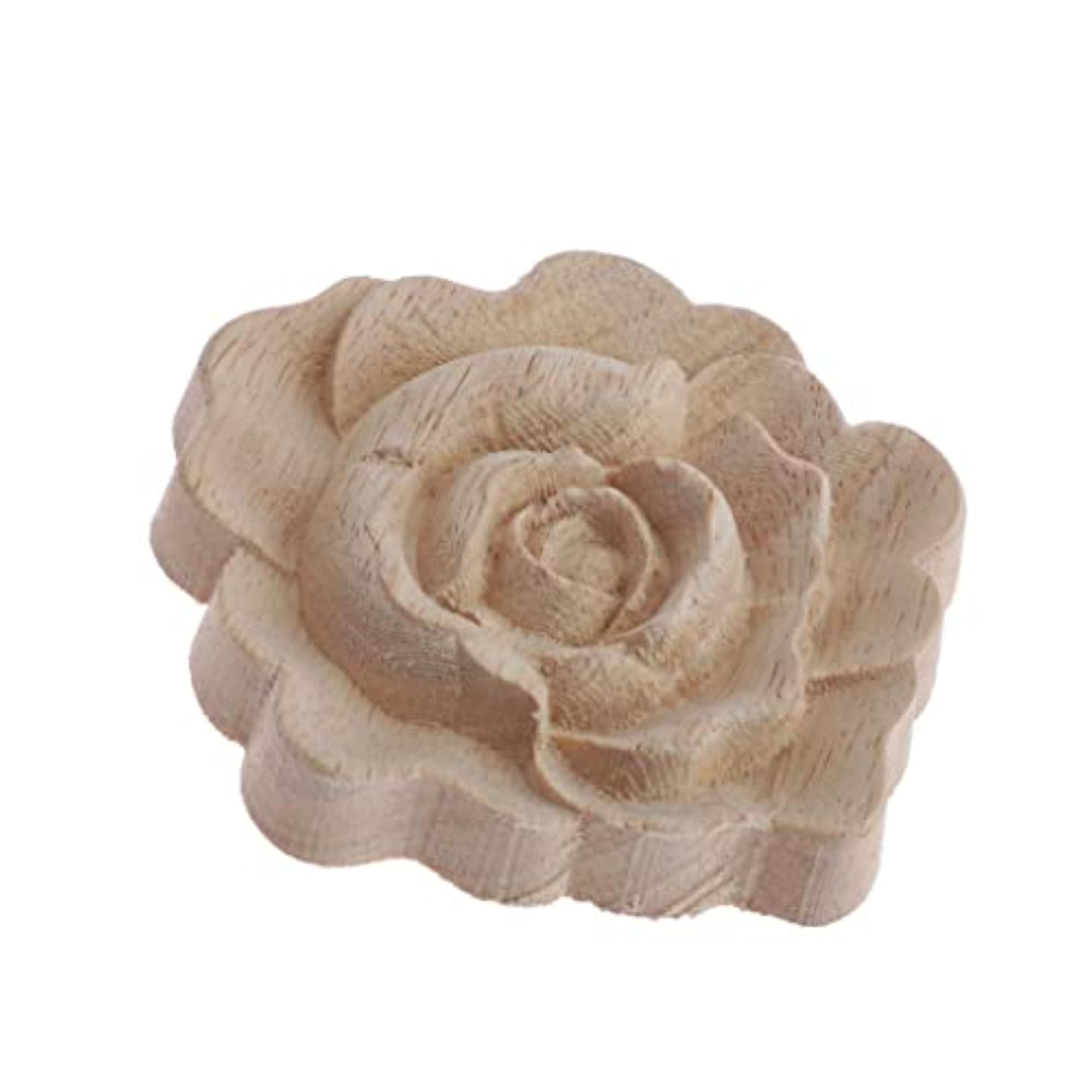 Flowers Shaped Wood Carved Applique