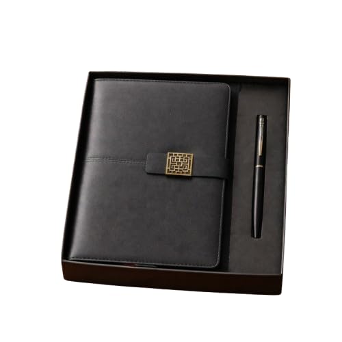 Image of 2 in 1 Diary & Metal Ball Pen Combo Gift Set for Men | 192 Pages Premium Notebook (80 GSM) | Best Gift for Husband, Boyfriend, Anniversary, Birthday & Special Occasions (Black)