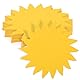 120stk Sonnenpapier Ausschnitte, Goldener Sonnenförmiger Karton Doppelseitiger Sonnenausschnitte Pinnwand Dekoration für Bastelarbeiten im Klassenzimmer Party Wanddekoration
