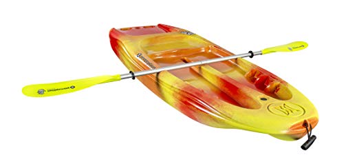 Image of Perception Kayaks Hi Five | Sit on Top Kids Kayak for Kids up to 120 Lbs.| Youth Kayak with Paddle