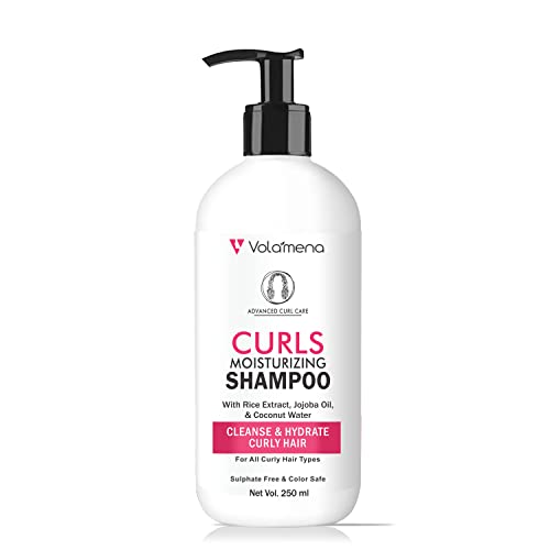 Image of Volamena Curly Hair Care Combo Kit with Shampoo, Hair Conditioner and Hair Cream Set of 3 For Hair Curls || Men & Women | Valentine Gift Box