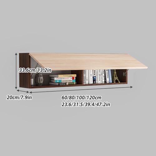 Armario de pared de madera maciza duradero con puerta elevable de alta gama 3