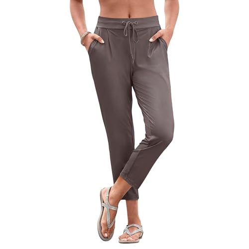 LASCANA Women's Cropped Pull On Pants