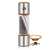 LHS 2 in 1 Salt and Pepper Grinder, Clear Acrylic Salt Grinders...