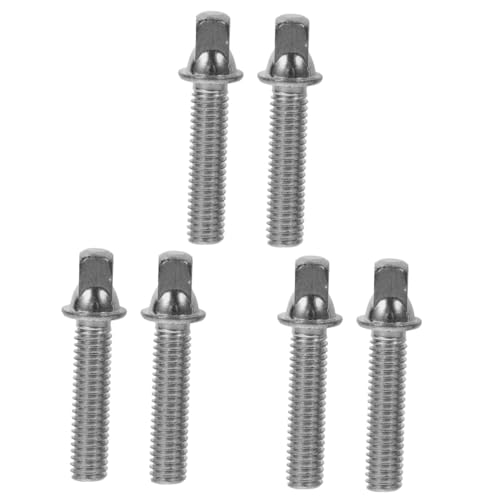 3sets Lightweight Drum Accessories Stainless Steel Mounting Screws for Snare Drum 2pcs*3 miniatura 6