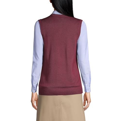 Lands' End School Uniform Women's Cotton Modal Sweater Vest2