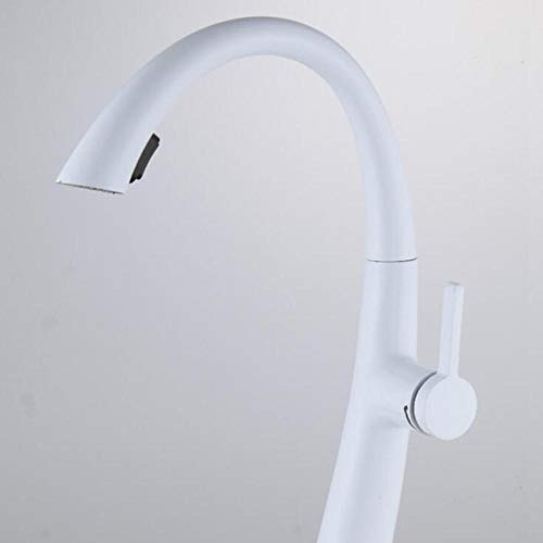 Grifo de cocina de latón cromado con giro 360 de alta resistencia para fregadero moderno