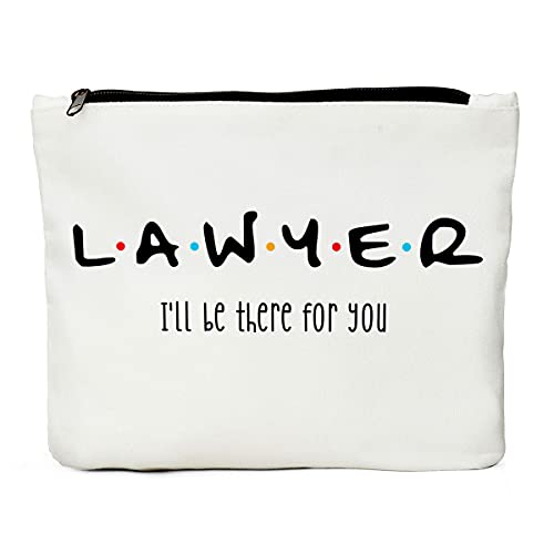 Jiuweihu Lawyer Gifts For Women, Graduation Gifts For Law School,Future Lawyer Gift, Christmas Birthday Gift Idea For Judge, Attorney, Student- Lawyer I'll Be There For You-Makeup Bag #TOP7