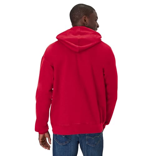 Hanes Men's Ultimate Cotton Heavyweight Pullover Hoodie Sweatshirt, Deep Red, Large2