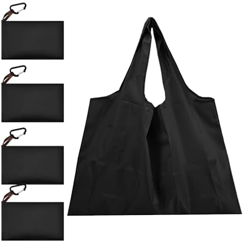 ADERTOS 4 PCS Large Foldable Shopping Tote Bags Cover