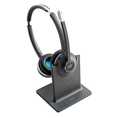 Cisco Casque 561, Casque DECT sans Fil Supra-auriculaire avec Deux écouteurs, Finition Anthracite, Garantie limitée d'un an (CP-HS-WL-562-S-EU=)