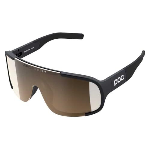 POC Aspire Mid Gafas, Uranium Black/Clarity Trail/Partly Sunny Silver, Talla única Unisex Adulto