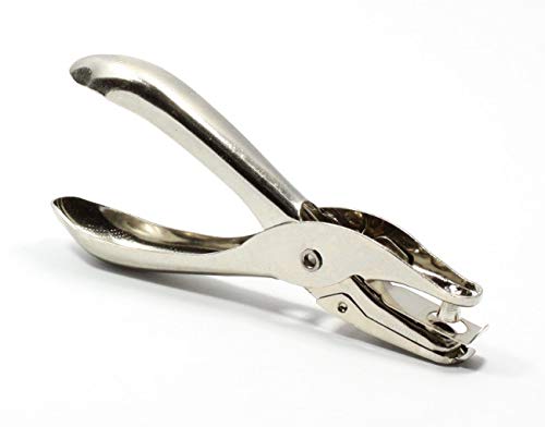 Brandengel Lochzange Lochstanzer Kartenentwerter Metall-Lochzange Stanzer für Papier Blatt Pappe/Länge 13 cm/Lochdurchmesser 0,5 cm Cover