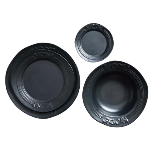 Feliceフェリーチェ [美濃焼]Noble-ノーブル- 食器 4点セット(エレガントブラック)[Felice-フェリーチェ-藤田陶器]