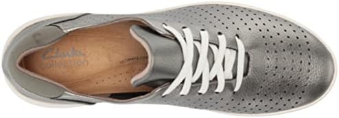 Clarks Kayleigh Aster Oxford, Pewter Leather, 9 Medium | Image 4