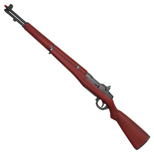 Full Size 43.5 WWII Style Foam M1 Rifle Prop Wood Texture Lightweight Non-Functional Military Cosplay Display for Adults
