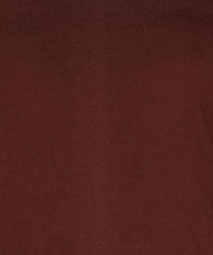 Image of FLEXIMAA Women's Cotton Plain Round Neck 3 /4 Sleeve Long Top