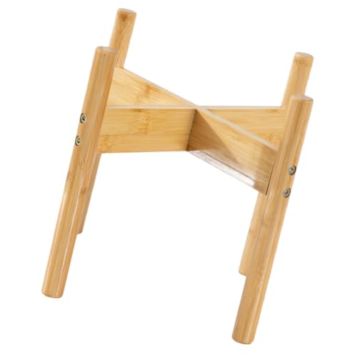 LALAFINA 楠竹製室内花台 小型立式植物置き台 滑らかな仕上げで安定性抜群 インテリアに映える木製フラワースタンド