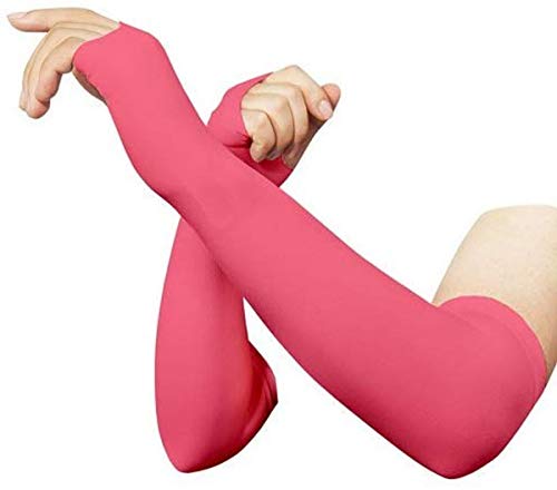 Image of MIZUNA Sun Protection Arm Sleeves Hand gloves For Men & Women,Thumb Holes UPF 50 Arm Cover for Biking,Cricket,Cycling, Golf, Outdoor Sports