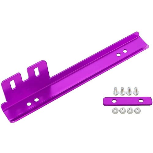 rajhevb(すえ) ナンバーステー 車 ナンバー移設 ナンバー オフセットステー ナンバープレート 角度調整 チューニング ドレスアップ (ブラック)