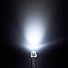 CHANZON 100 pcs 3mm White LED Diode Lights (Clear Round Transparent DC 3V 20mA) Bright Lighting Bulb Lamps Electronics Components Indicator Light Emitting Diodes