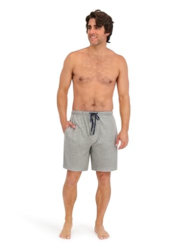 image for Hanes Men’s Sleep Shorts 2 Pack - Cotton, 7.5