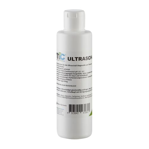 Medicalcorner24 Ultraschallgel 250ml Flasche Sonographie Gel Leitgel Kontaktgel Ultraschall Gel Übertragungsgel
