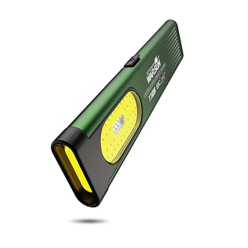 WARSUN T7 Rechargeable Pocket Torch Slim EDC Flashlight with USB-C Charging Magnetic Base & Clip Lightweight Portable LED Torch for Everyday Carry Night Walking Camping Work & Emergency
