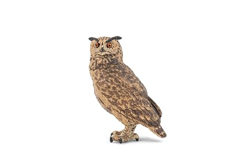 PAPO, Realistic Eagle Owl Figure, Ages 3+, Forest Animals Collection, Educational Play Nocturnal Birds - Image 2