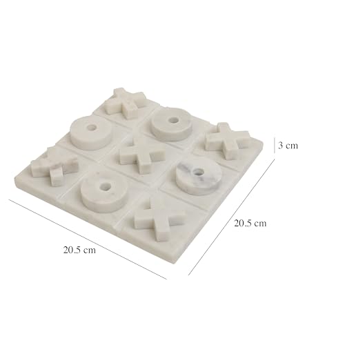 Tablero de Juego Tic Tac Toe de Mármol Natural miniatura 5