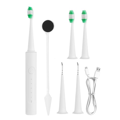 Kit de Limpieza, Cepillo Eléctrico, Máquina con 4 Cabezales Reemplazables y 3 Modos Ajustables Portátil para Ortodoncia Todas las Edades Ducha Bucal Viaje Dentista Hogar