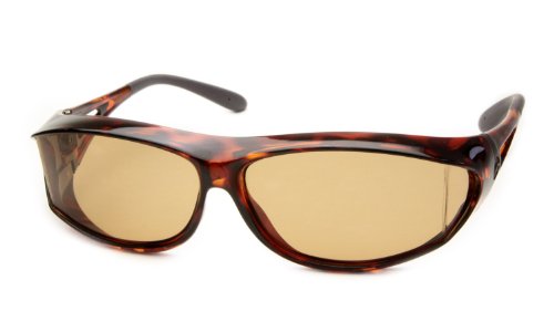 オーバーサングラス AXE(アックス)SG604P-DM デミブラウン メガネの上から掛ける 偏光サングラス オーバーグラス 白内障 加齢黄斑変性症 花粉 予防 運転 登山 釣り 自転車