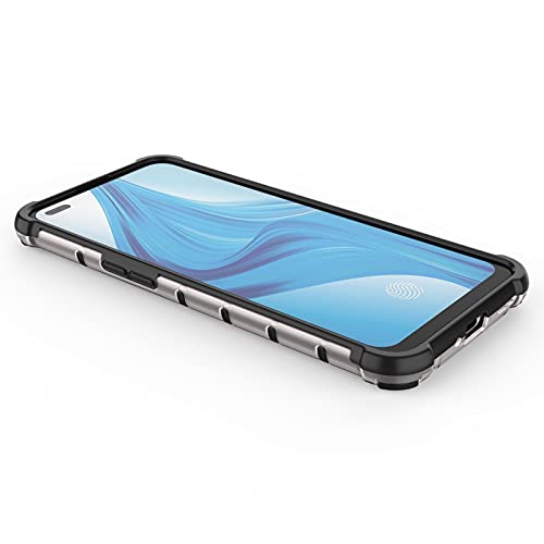 Image of Glasgow | for Oppo F17 Pro Stylish Look Pattern Back Case Cover for Oppo F17 Pro - Black