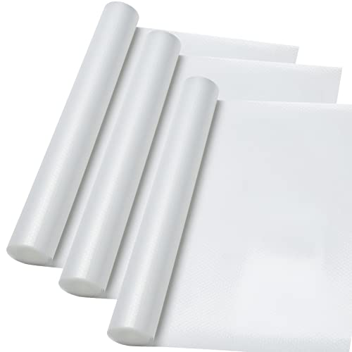 Jiubiaz Schubladenmatte 50x150cm, 3er Set Antirutschmatte, Schrankpapier abwaschbar, Zuschneidbare Folie, für Regale Schränke Schubladen Kühlschranke Hause Büro, Transparent Cover