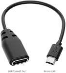 AKASO Microphone externe EK7000/ EK7000 Pro/Brave 4//Brève 7 LE/Brave 4 Pro/ V50X/ V50 Caméra d'action Elite avec un Type-C à Micro USB OTG câble