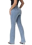 SHAPSHE Curvy Bootcut Jeans for Women Mom Jeans High Rise Stretch Jeans Butt Lifting Skinny Colombian Jeans para Mujer 2025 Lightblue