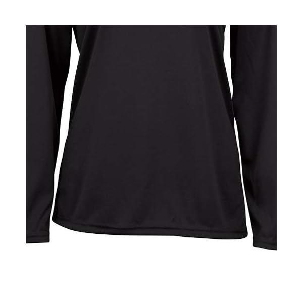 Badger Sportswear Women's B-Dry Long Sleeve Performance Tee, Black, Medium