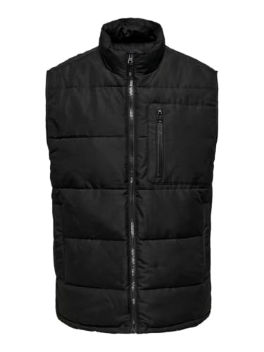 Chaleco acolchado hombre Only & Sons Onsjake con aislamiento térmico ligero y cierre de cremallera