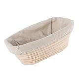 GDHKDDFL Bol para fermentar Masa Herramientas de repostería for panaderos Profesionales y caseros. Cesta de ratán de Masa Madre for Pan.(Color1)