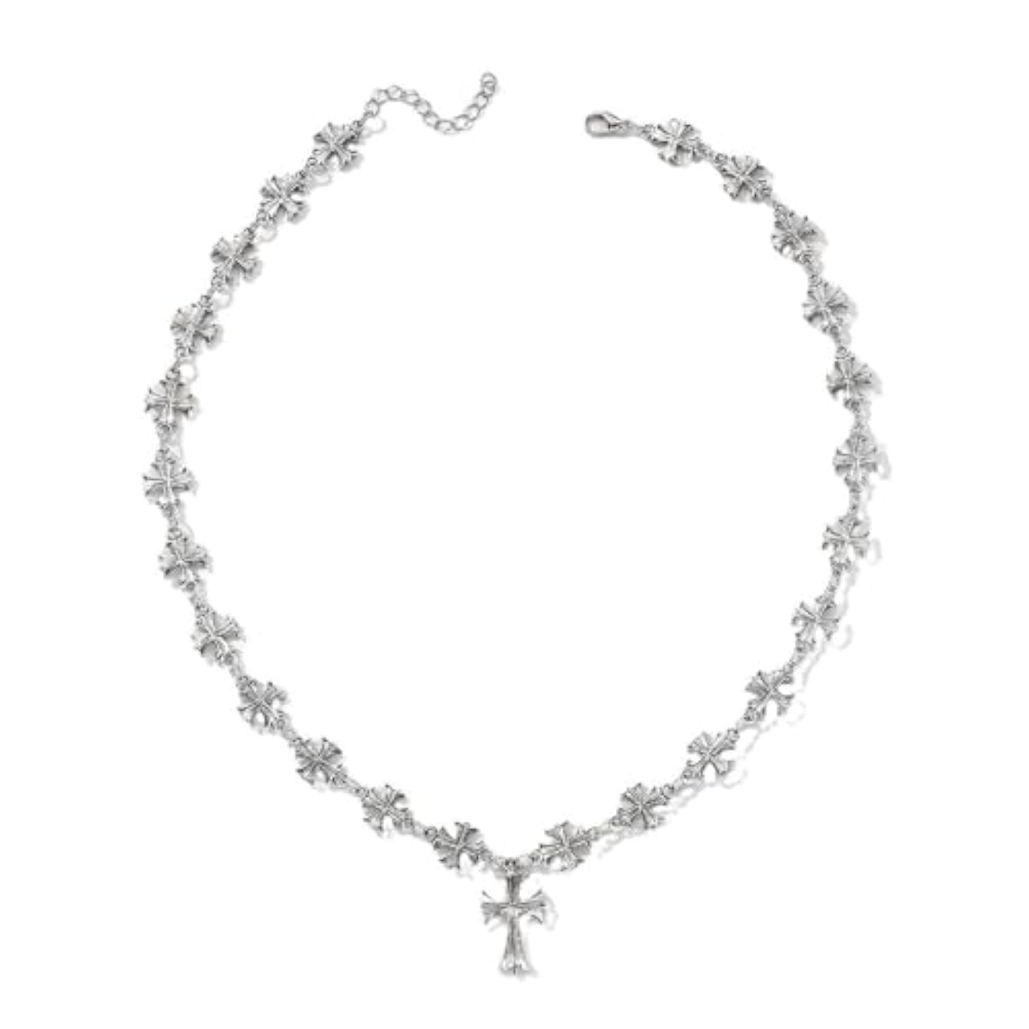 Men's Gothic Cross Chain Necklace, Stylish Accessory