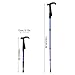 Imagen de bastón de Trekking Ajustable Ultraligero con Mango Antideslizante y Punta de Acero de tungsteno para Caminatas para Personas Mayores y Actividades al Aire Hecho de aleación de