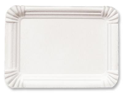 der-verpackungs-profi Pappteller weiß LxB = 9x15 cm 1000 St. Kuchenteller Pappen Kuchenpappen