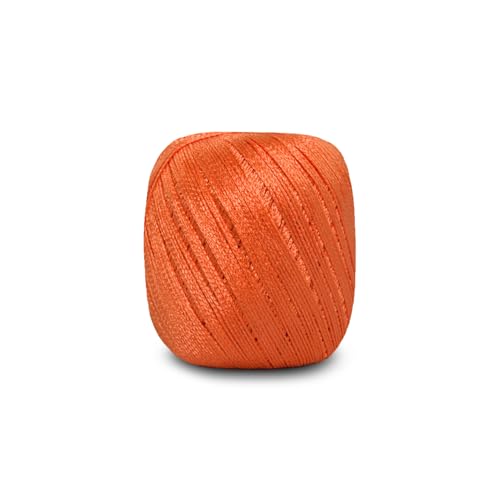 Image of CIRCULO Encanto Slim Yarn 100% Viscose - Luxury & Shine - Sport Weight Yarn - 262 yds, 3.52 oz - Color 4283 - Apricot