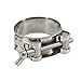 304 Stainless Steel T-Bolt Hose Clamps, 80-85mm Wing Screw Bolt Tube Clamps Heavy Duty Pipe Clamps (2 Pack)