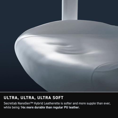 Secretlab Titan Evo NanoGen Pure Black Gaming Chair - Recling - Ergonomic & Comfortable Computer Chair with 4D armrests - Magnetic Head Pillow & 4-Way Lumbar Support - Leatherette