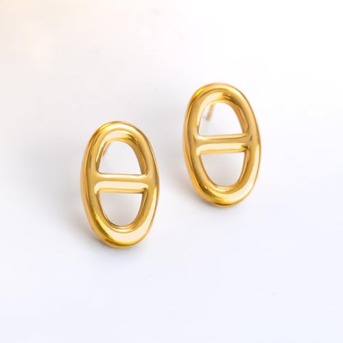 Image of Rubans Demi Fine Stainless Steel Stud Earrings Daily Gift for Women & Girls