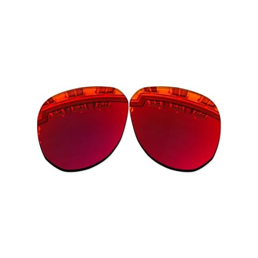 Vonxyz Lentes de reposição para óculos de sol Oakley Contrail OO4147/Contrail Ti OO6050 - Rubi MirrorCoat polarizado
