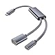 Basesailor USB C zu HDMI Adapter,2 in 1 USBC Stecker auf 4K HDMI Buchse MHL mit 100W PD Ladeanschluss,Typ C Thunderbolt 3 für iPhone 16 15 Pro Max Plus,MacBook,iPad,Samsung S23 S24,Dell XPS,Steam Deck