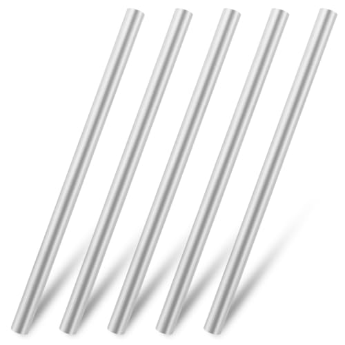 Image of 5PCS Solid Aluminum Rod 20mm x 406mm, Long 16 inch Dia 25 /32 inch Aluminum Round Stock, 6061 T6 Aluminum Round Bar for Industry Construction, DIY Crafts, New Lathe Bar