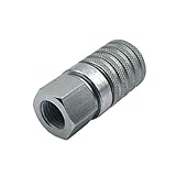 PD242 Series PD Steel Hydraulic Test Ports and Diagnostic Equipment Quick Connection Connectors，1/8' Body Size, 1/4' - 18 NPTF Thread Size, 2.12' Length